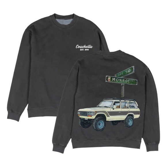 COACHELLA 2025 Desert Roadtrip Sweatshirt - Picture 11 of 11